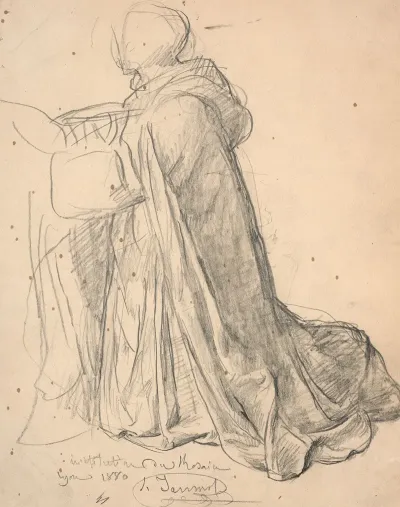 Study Of Saint Dominic For Le Rosaire