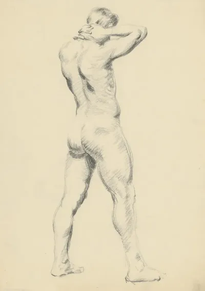 Study Of Standing Male Nude 2