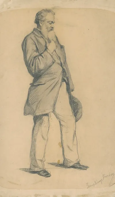 Study Of Standing Old Man Ii