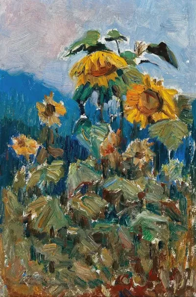 Study Of Sunflowers 2