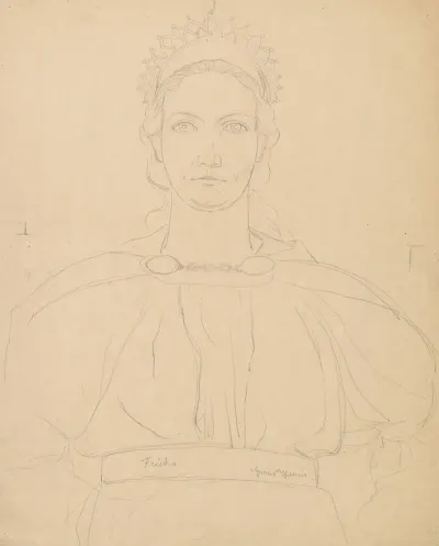 Study Of The Costume Of Goddess Phrygia Costume Designs For Richard Wagners Opera The Ring Of The Nibelung 1895 1897