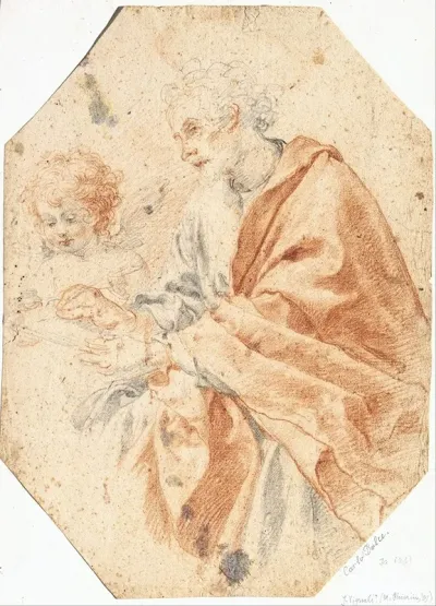 Study Of The Evangelist Matthew And The Angel