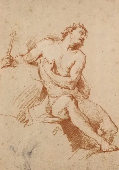 Study Of The Figure Of Aeolus And A Study Of His Hand