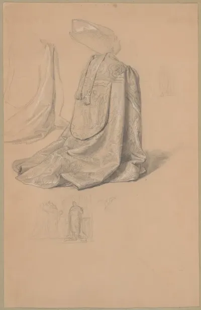 Study Of The Figure Of Pius Ix For The Painting The Immaculate Conception Of The Blessed Virgin Mary