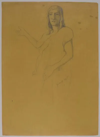 Study Of The Figure Of St John The Baptist