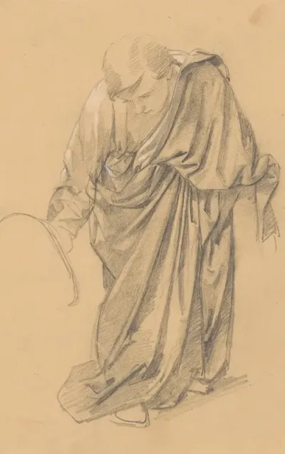 Study Of The Figure Of St John To The Painting Entombment