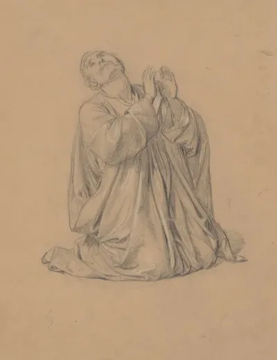 Study Of The Figure Of St Matthias To The Painting Martyrdom Of St Matthias 2