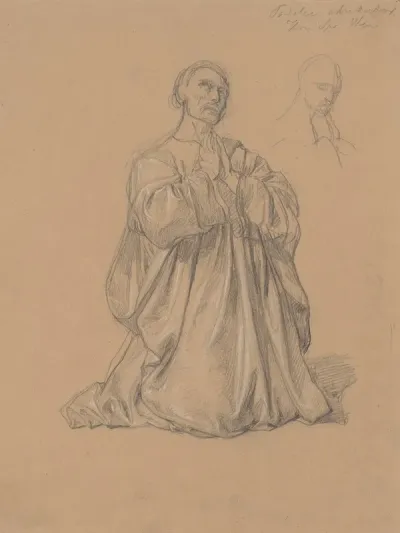 Study Of The Figure Of St Matthias To The Painting Martyrdom Of St Matthias