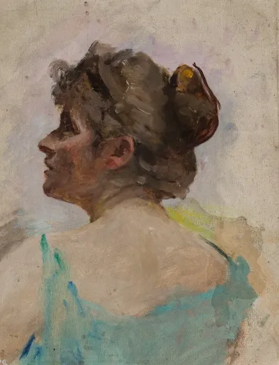 Study Of The Head For The Painting Symbolic Dance