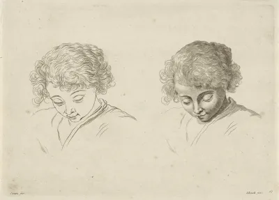 Study Of The Head Of A Child Looking Down