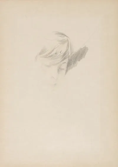 Study Of The Head Of A Lady
