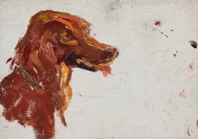 Study Of The Head Of The Dog Of Prince Golitsyn Maryino