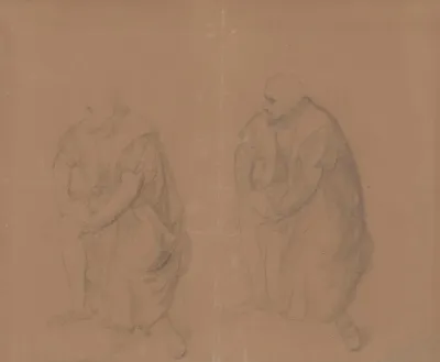Study Of The Kings Figure For The Painting Death Of Barbara Radziwill