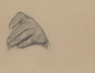 Study Of The Left Hand Of Wladyslaw Jagiello For The Painting Queen Jadwigas Oath