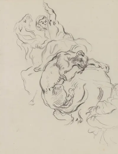 Study Of The Lion Hunt