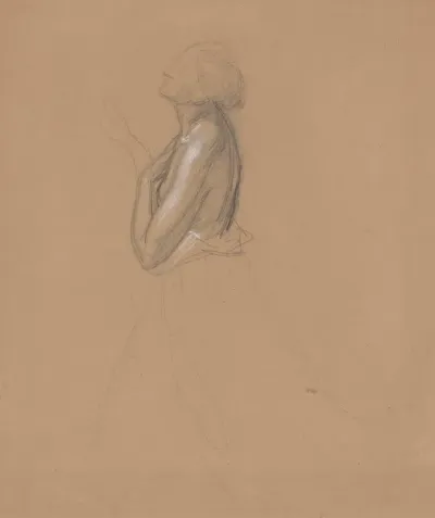 Study Of The Queen Figure For The Painting Queen Jadwigas Oath 2