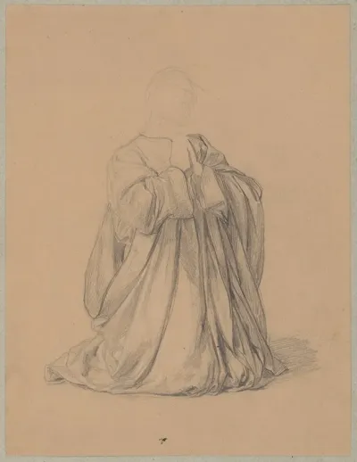 Study Of The Robes Of St Matthias To The Painting Martyrdom Of St Matthias 2