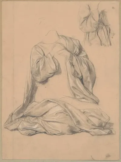 Study Of The Robes Of St Matthias To The Painting Martyrdom Of St Matthias