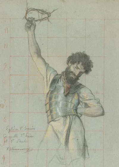 Study Of The Soldier Holding The Crown Of Thorns