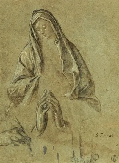 Study Of The Virgin And Of Hands