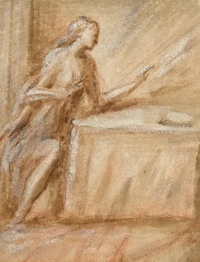 Study Of The Virgin For An Annunciation