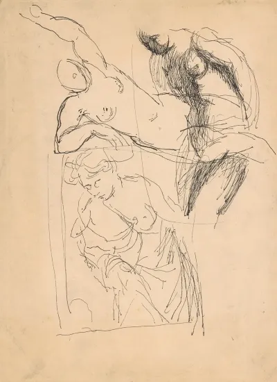 Study Of Three Female Nudes
