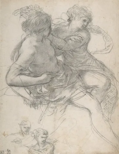 Study Of Two Figures For The Age Of Gold