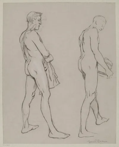 Study Of Two Male Nudes 2