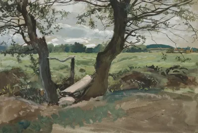Study Of Two Trees And A Field