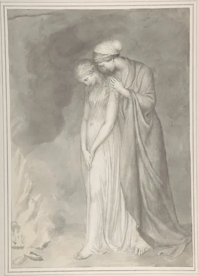Study Of Two Women Grieving