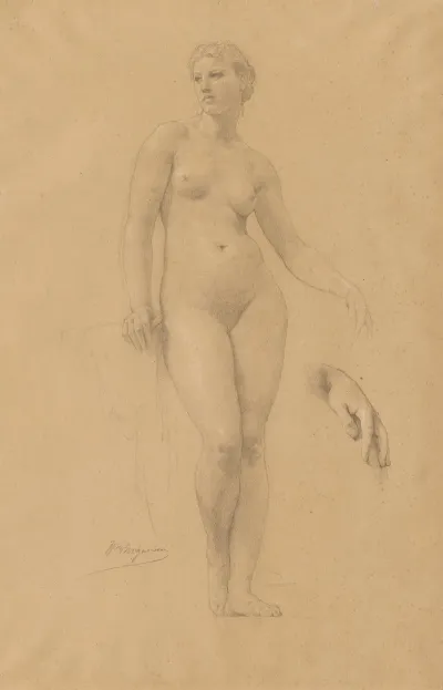 Study Of Venus For Apollo And The Muses In Olympus