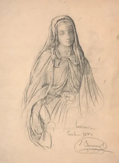 Study Of Virgin For Le Rosaire 2