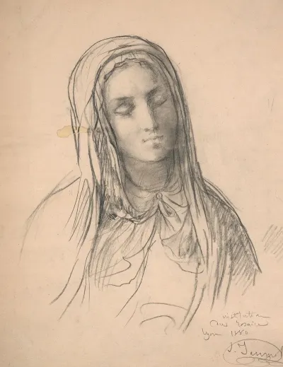 Study Of Virgin For Le Rosaire 3
