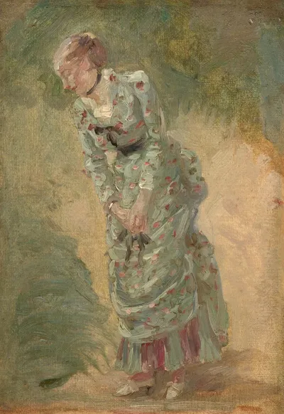 Study Of Woman And Flowers