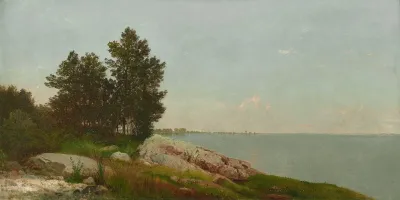 Study On Long Island Sound At Darien Connecticut