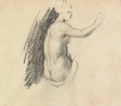 Study Ot The Backside Of A Nude Figure