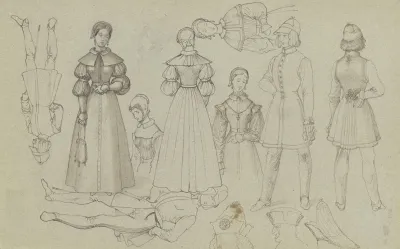 Study Sheet Fashion Figures