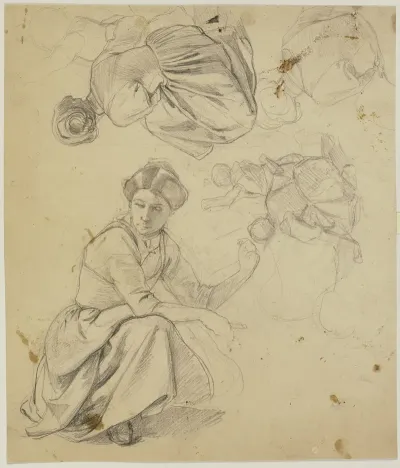 Study Sheet Kneeling Woman 2