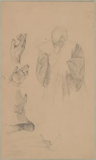 Study To An Unidentified Figural Composition