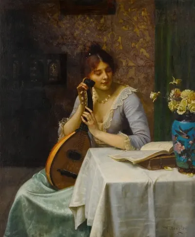 Studying Sheet Music The Chinese Cloisonne Vase