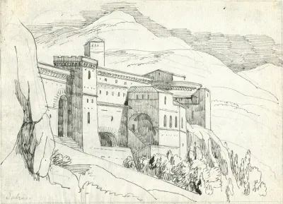 Subiaco Gebouwencomplex In De Bergen