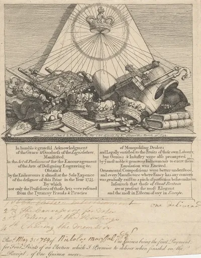 Subscription Ticket For Four Prints Of An Election