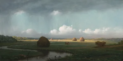 Sudden Shower Newbury Marshes