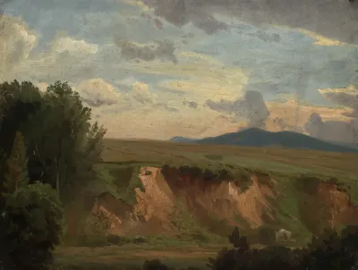 Sudfranzosische Landschaft Mit Kahler Boschung