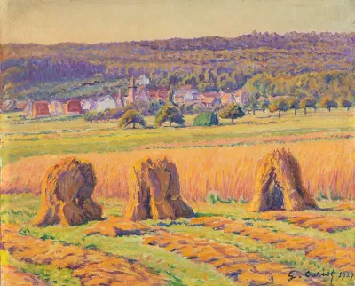 Sudfranzosische Landschaft Mit Kornpuppen