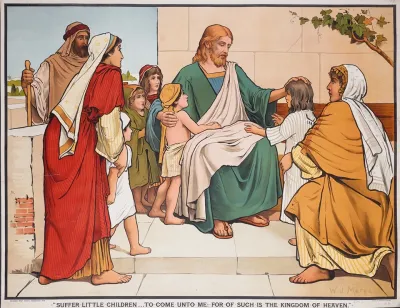 Suffer Little Children To Come Unto Me For Of Such Is The Kingdom Of Heaven