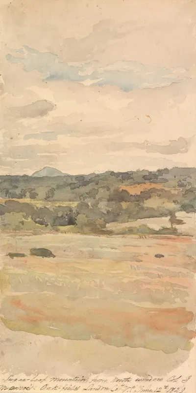 Sugar Loaf Mountain From North Window Col J Monroes Oak Field Landon Co Va June 12th 1829