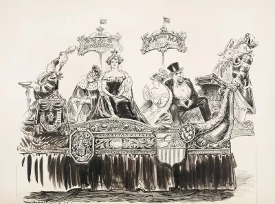 Suggestion For An Anglo American Float In The Coronation Parade