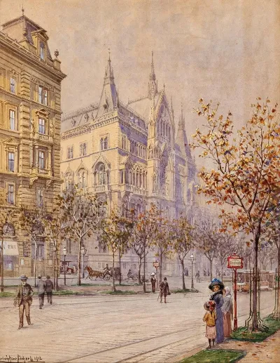 Suhnhaus In Schottenring At Vienna Ringstrase