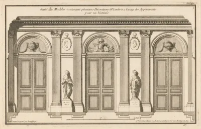 Suite Des Modeles Contenant Plusieurs Decorations De Lambris A Lusage Des Appartements